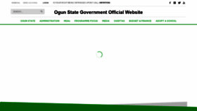 What Ogunstate.gov.ng website looked like in 2021 (3 years ago)
