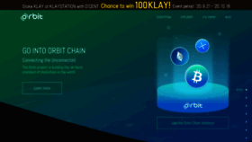 What Orbitchain.io website looked like in 2021 (3 years ago)