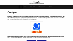 What Omegle.zone website looked like in 2021 (3 years ago)
