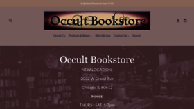 What Occultbookstore.com website looked like in 2021 (3 years ago)