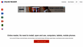 What Online-reader.com website looked like in 2021 (3 years ago)