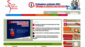 What Ordre-infirmiers.fr website looked like in 2021 (3 years ago)