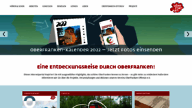 What Oberfranken.de website looked like in 2021 (3 years ago)