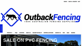 What Outbackfencing.com.au website looked like in 2021 (3 years ago)
