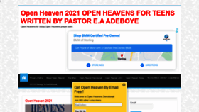 What Openheaven.net website looked like in 2021 (3 years ago)