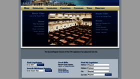 What Oklegislature.gov website looked like in 2021 (3 years ago)