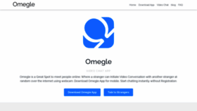 What Omegle.uk.com website looked like in 2021 (3 years ago)