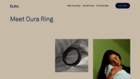 What Ouraring.com website looked like in 2021 (3 years ago)