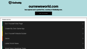 What Ournewsworld.com website looked like in 2021 (3 years ago)
