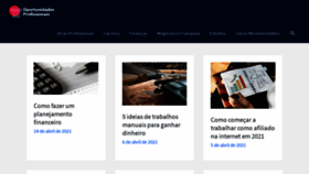 What Oportunidadesprofissionais.com.br website looked like in 2021 (3 years ago)