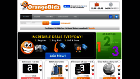 What Orangebidz.com website looked like in 2021 (3 years ago)