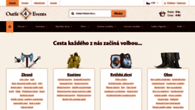What Outfit4events.cz website looked like in 2021 (2 years ago)