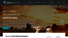What Ophirministries.org website looked like in 2021 (3 years ago)