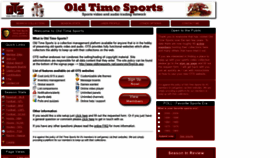 What Oldtimesports.net website looked like in 2021 (3 years ago)