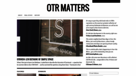 What Otrmatters.com website looked like in 2021 (2 years ago)