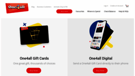 What One4allgiftcard.co.uk website looked like in 2021 (2 years ago)