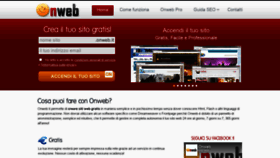 What Onweb.it website looked like in 2021 (2 years ago)