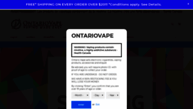 What Ontariovape.com website looked like in 2021 (3 years ago)