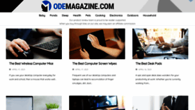 What Odemagazine.com website looked like in 2021 (2 years ago)