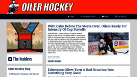 What Oilerhockey.com website looked like in 2021 (2 years ago)