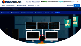 What Onlineunlock.net website looked like in 2021 (3 years ago)