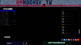 What Onhockey.tv website looked like in 2021 (4 years ago)