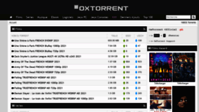 What Oxtorrent.cc website looked like in 2021 (2 years ago)