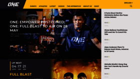 What Onefc.com website looked like in 2021 (2 years ago)