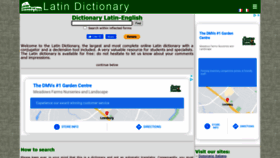 What Online-latin-dictionary.com website looked like in 2021 (2 years ago)