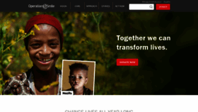 What Operationsmile.org website looked like in 2021 (2 years ago)