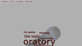 What Oratory.com website looked like in 2021 (2 years ago)