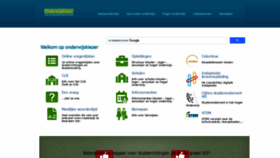 What Onderwijskiezer.be website looked like in 2021 (4 years ago)