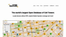 What Opencellid.org website looked like in 2021 (2 years ago)