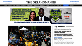 What Oklahoman.com website looked like in 2021 (2 years ago)