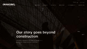What Orascom.com website looked like in 2021 (4 years ago)