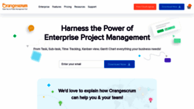 What Orangescrum.org website looked like in 2021 (4 years ago)