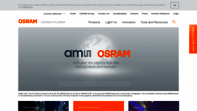 What Osram.us website looked like in 2021 (2 years ago)