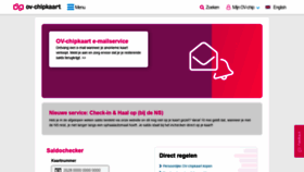 What Ov-chipkaart.nl website looked like in 2021 (2 years ago)