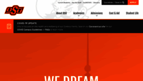 What Okstate.edu website looked like in 2021 (2 years ago)