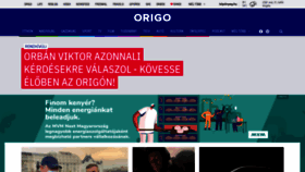 What Origo.hu website looked like in 2021 (2 years ago)