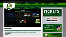 What Ohsaa.org website looked like in 2021 (2 years ago)