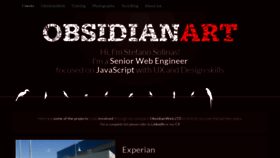 What Obsidianart.com website looked like in 2021 (2 years ago)