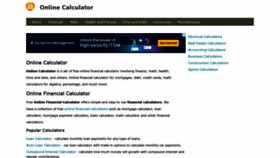 What Online-calculator.org website looked like in 2021 (2 years ago)