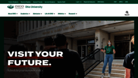 What Ohio.edu website looked like in 2021 (2 years ago)