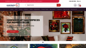 What Overstockart.com website looked like in 2021 (2 years ago)