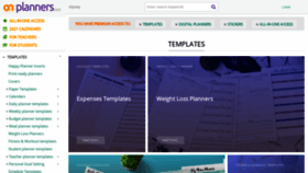 What Onplanners.com website looked like in 2021 (4 years ago)