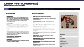 What Onlinephpfunctions.com website looked like in 2021 (2 years ago)