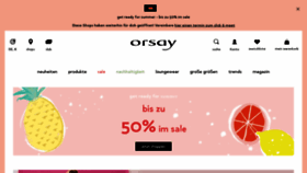 What Orsay.com website looked like in 2021 (2 years ago)