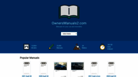What Ownersmanuals2.com website looked like in 2021 (2 years ago)
