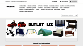 What Outletlis.es website looked like in 2021 (2 years ago)